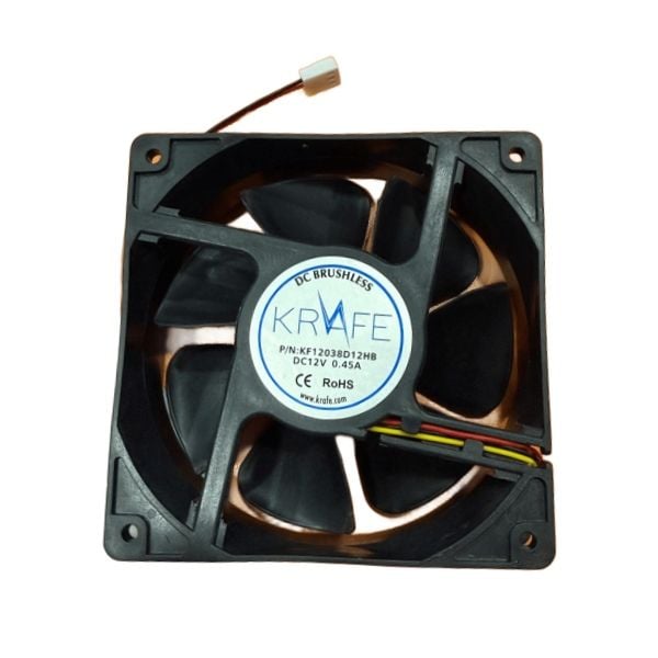 120x120x38 Krafe 12V DC 3 Kablolu Fan