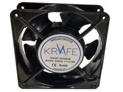 Krafe 120x120x38 Plastik pervaneli Rulmanlı Fan 220V AC