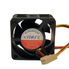 Krafe 40x40x20 12V Dc 3 Kablolu Rulmanlı Fan