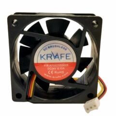 Krafe 60x60x25 24V Dc 3 Kablolu Rulmanlı Fan