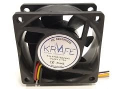 Krafe 60x60x25 24V DC 3 Kablolu Fan