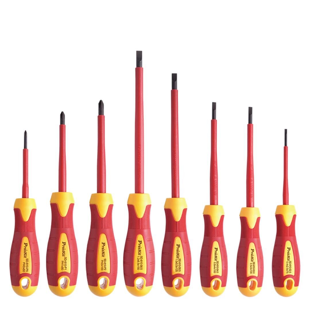Proskit SD-8012 7 Parça VDE Yalıtımlı Tornavida Seti