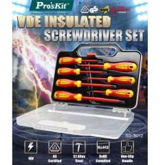 Proskit SD-8012 7 Parça VDE Yalıtımlı Tornavida Seti