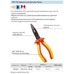 Proskit PM-919 VDE 1000V İzoleli Elektrikçi Kargaburun