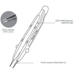 Proskit TZ-V302A VDE 1000V İzoleli Keskin Uçlu Cımbız 134mm