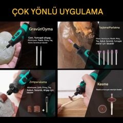 Proskit PT-5208U 8V Şarjlı Mini Matkap Ve Taşlama Cihazı