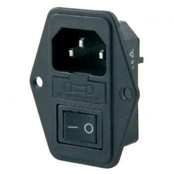 Power Soket Erkek Fuseli Kulaklı+Anahtarlı