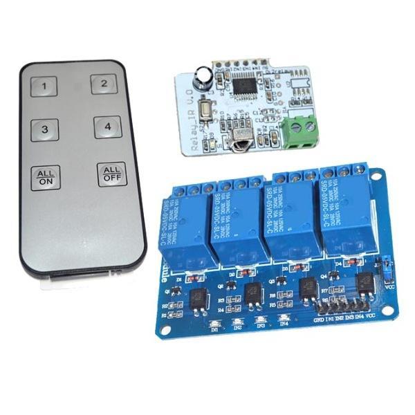 Arduino ARD/717 4'lü Röle Modülü Kumandalı