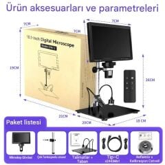 DM12 Hdmi 1500X Dijital Mikroskop