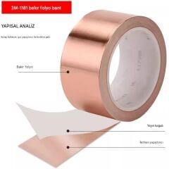 3M Scotch 1181 EMI İletken Bakır Bant 5mmx16,5m