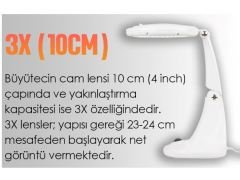 2015 3X Ledli Masaüstü Büyüteç