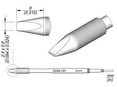 JBC C245-741 Havya Ucu 2.4 x 0.6mm