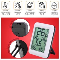 Loyka Elite2 Min Max Sıcaklık Nem Ölçer | 2 'li Paket