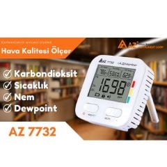 AZ 7732 Karbondioksit Sıcaklık ve Nem Ölçer