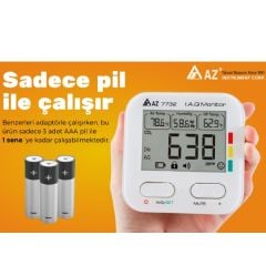 AZ 7732 Karbondioksit Sıcaklık ve Nem Ölçer