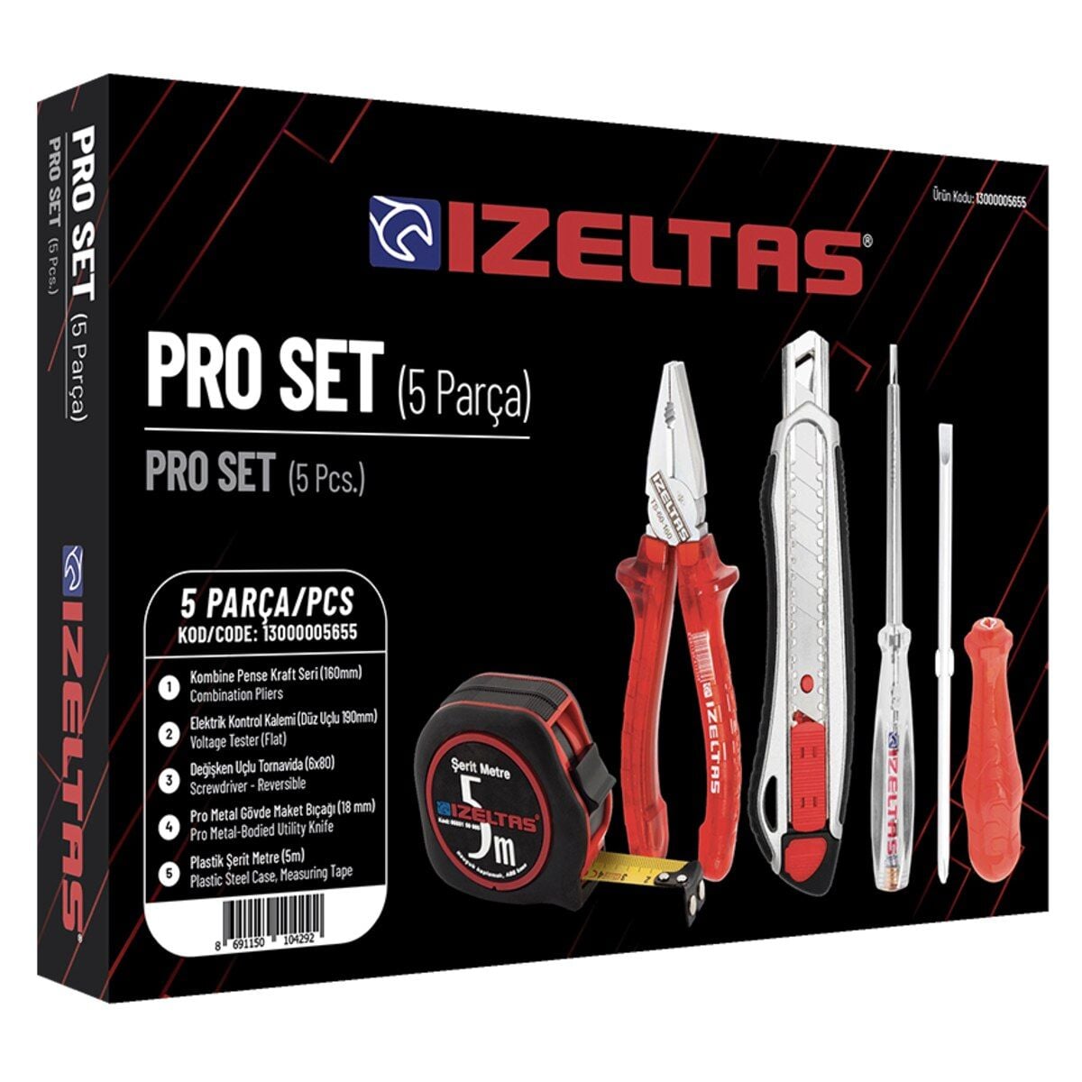 İzeltaş Pro 5 Parça Tamir Seti