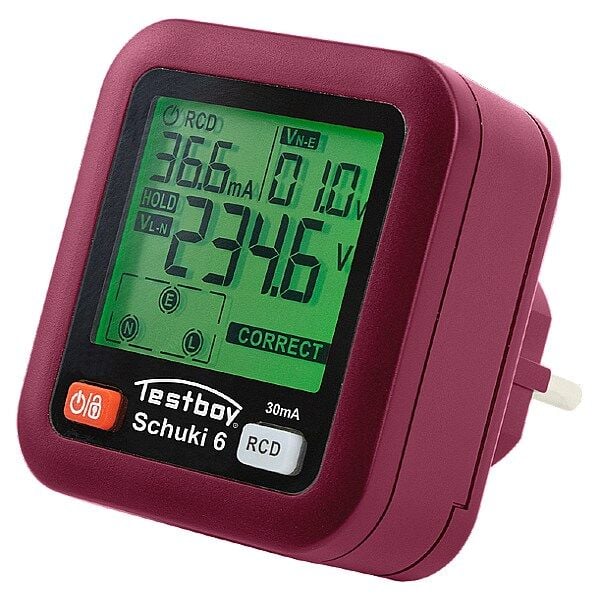 Testboy Testavit Schuki 6 LCD Priz Test Cihazı