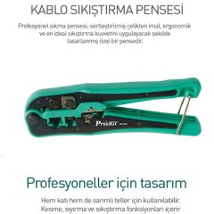Proskit CP-393 Konnektör Sıkma Pensesi
