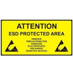 Antistatik ESD Koruma Alanı Tabelası İngilizce