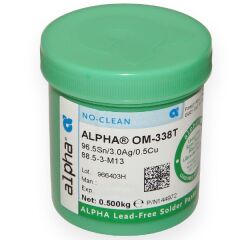 Alpha OM338-PT SAC305 500gr Kurşunsuz Krem Lehim