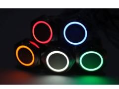 30mm Ip67 Led Işıklı Metal Yaylı Buton