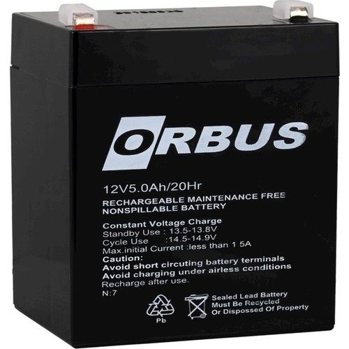 Orbus 12V 5 AH Bakımsız Kuru Tip Akü