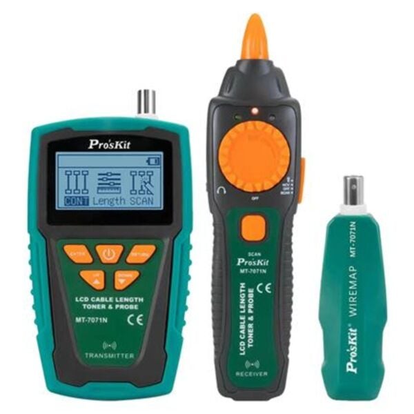 Proskit MT-7071 Kablo Mesafe Toner ve Prob Kit Seti