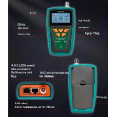 Proskit MT-7071 Kablo Mesafe Toner ve Prob Kit Seti