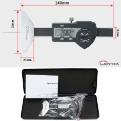 Loyka 5114-25 Dijital Lastik Derinlik Kumpası 0-25 mm