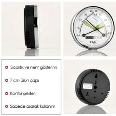 Tfa 45.2024 Analog Sıcaklık ve Nem Ölçer