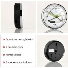Tfa 45.2024 Analog Sıcaklık ve Nem Ölçer