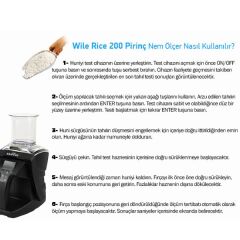 Wile Rice 200 Pirinç Rutubet Nem Ölçer