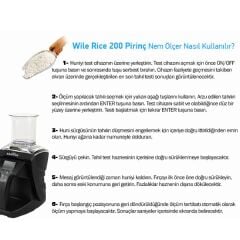 Wile Rice 200 Pirinç Rutubet Nem Ölçer
