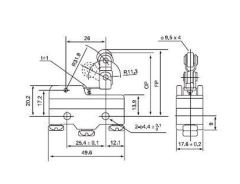 Cntd CM-1743 Devrilen Makaralı Mikro Switch