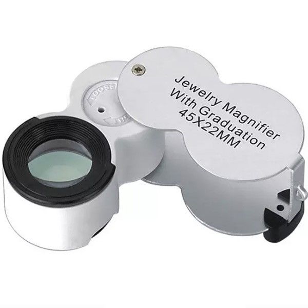 9583 Ölçü Skalalı Mini Işıklı Büyüteç 45X