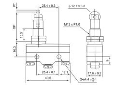 Cntd CM-1309 Ters Makaralı Pim Mikro Switch