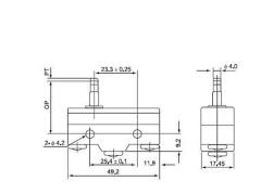 Cntd CM-1305 Uzun İnce Pim Mikro Switch