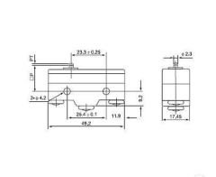 Cntd CM-1300 Kısa İnce Pim Mikro Switch