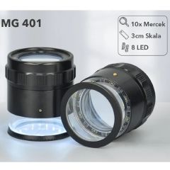 MG-401 Ölçekli Led Işıklı 10X Lup Büyüteç