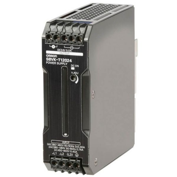 Omron S8VK-T12024 3 Faz 120W 24VDC 5A Ray Tipi Güç Kaynağı | 4.134