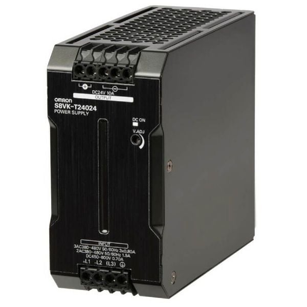Omron S8VK-T24024 3 Faz 240W 24VDC 10A Ray Tipi Güç Kaynağı