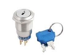 19mm Ip67 Metal 1-0-2 Anahtarlı Buton
