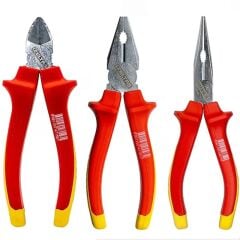 İzeltaş 1000V İzoleli Vde Elektrikçi Pense Yankeski Kargaburun Seti