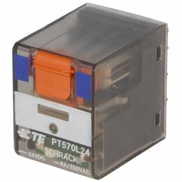 Schrack PT570L24 24VDC 4C/O 6A End. Röle Ledli Test Butonlu