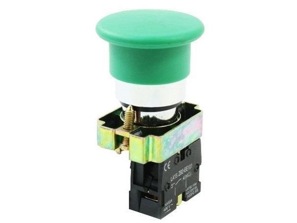 Xb2-Bc31 Metal Yaylı Yeşil Acil Stop Butonu
