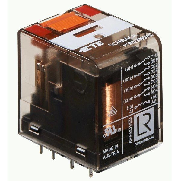 Schrack PT570560 60VAC 4C/O 6A End. Röle Test Butonlu