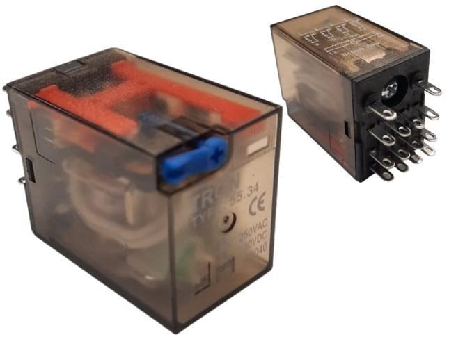 55.34 24VDC 14 Pin 4CO Kontak Röle