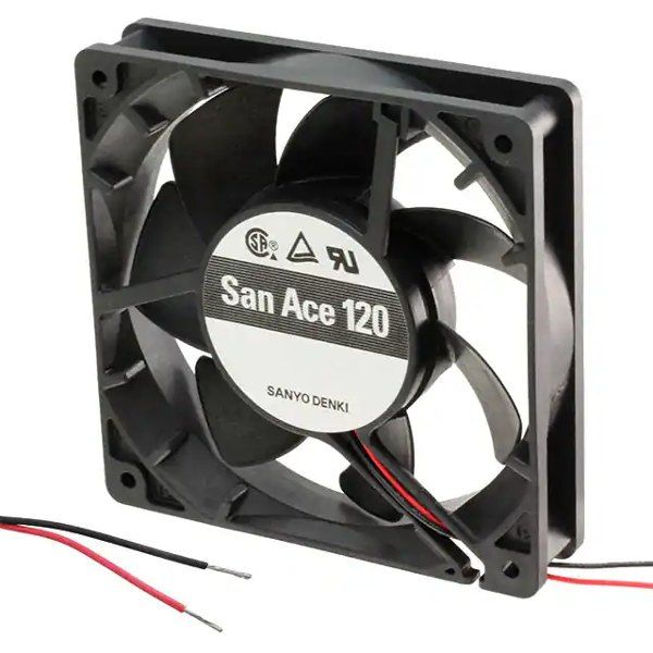 Sanyo Denki 120x120x25 12V DC Kare Fan