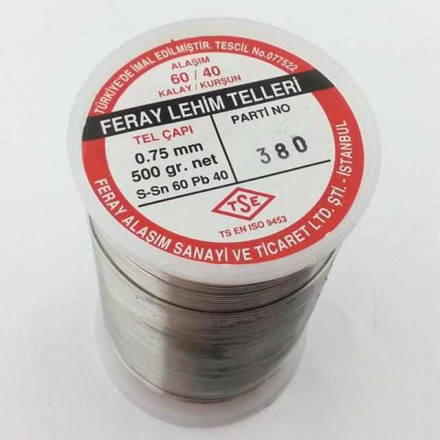 0.75mm / 500gr Feray Lehim Teli