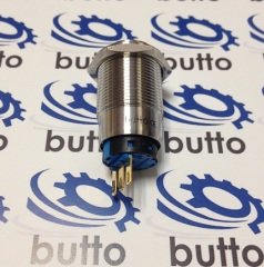 19 mm Işıksız Çıkık Kafa Yaylı Metal Buton IP67